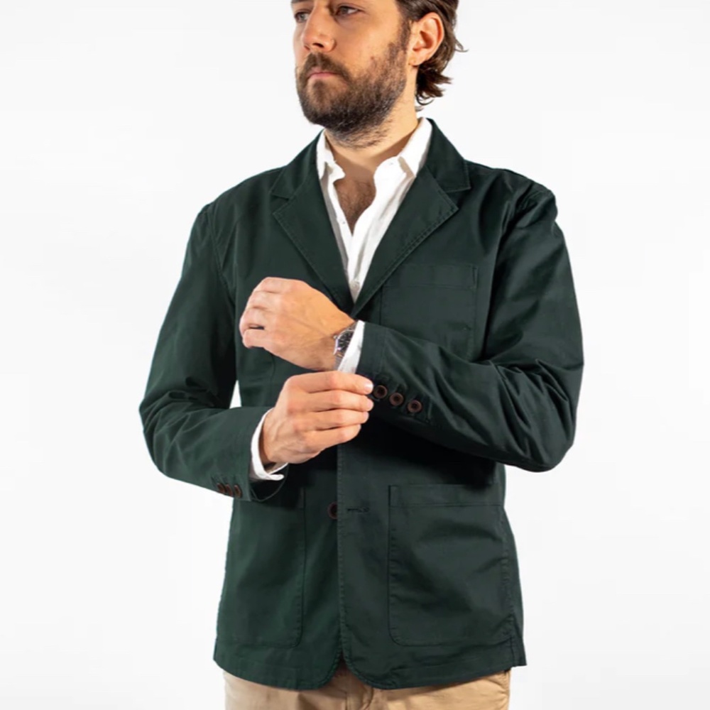 NWOT STOCK MFG CHICAGO MEN'S UNSTRUCTURED SPRUCE BLAZER